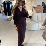 Vestido bordeaux em malha Ottod'ame