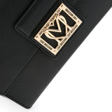 Love Moschino black shoulder bag with shoulder strap