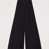 Twinset wide pants in black popline