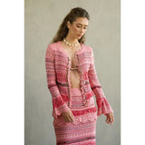 Cecilia Prado knitted coat and skirt set