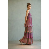 Long ruffled Cecilia Prado dress in knitted mesh