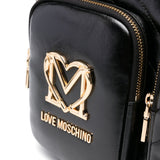 Mala de ombro Love Moschino tote bag acolchoada com bolsos exteriores