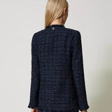 Casaco TWINSET em tweed azul