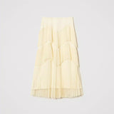 Saia midi TWINSET em tule amarelo