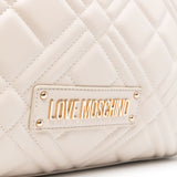 Mala Tote bag Love Moschino cru acolchoada