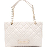 Mala Tote bag Love Moschino cru acolchoada