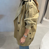 Trench coat curta Liu Jo em sarja