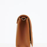Love Moschino camel raffia bag with gold studs
