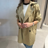 Trench coat curta Liu Jo em sarja