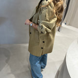 Trench coat curta Liu Jo em sarja