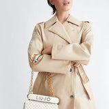White Liu Jo shoulder bag with gold studs