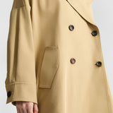 Trench coat curta Liu Jo em sarja