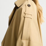 Trench coat curta Liu Jo em sarja