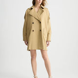 Trench coat curta Liu Jo em sarja