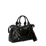 Black Liu Jo handbag with polished silver metal details