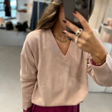 Camisola Liu Jo em lã e caxemira rosa