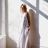 Vestido midi By Malene Birger em branco