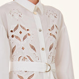 Vestido blanco bordado de Liu Jo