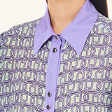 Liu Jo monogram silk shirt