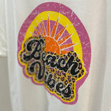 T-shirt branca Beach Vibes