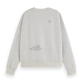 Sweatshirt cinza Scotch & Soda com bordados