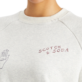 Sweatshirt cinza Scotch & Soda com bordados