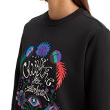 Sweatshirt preta Scotch & Soda com estampa colorida