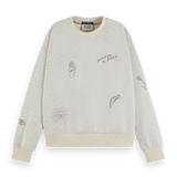 Sweatshirt cinza Scotch & Soda com bordados