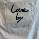 Calça skinny de cintura média Love Moschino