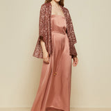 Ottod'ame oversized pink sequin coat