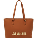 Mala tote bag Love Moschino em camel