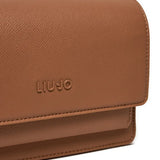 Mala de ombro Liu Jo com bolso exterior em camel